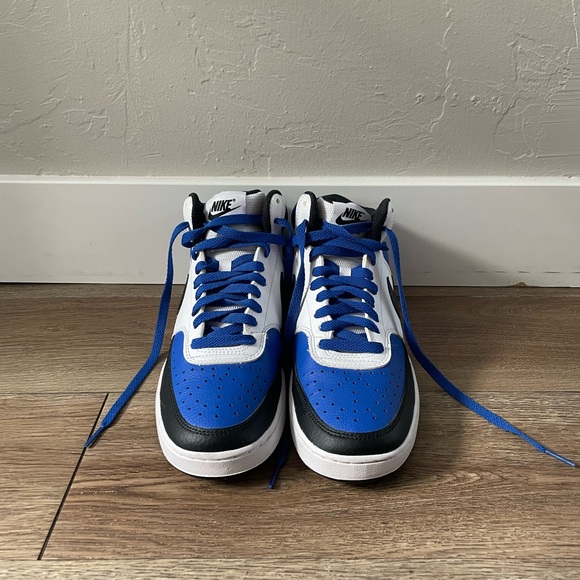 Men’s Nike Court Vision Mid 500 Trainer Royal Blue Size 8 - Picture 2 of 5